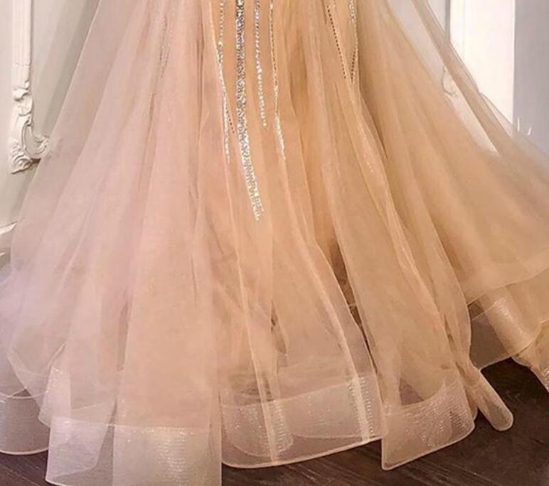 arabic aso ebi champagne luxurious mermaid evening dresses beaded crystals prom dresses sexy formal party second reception gowns zj034