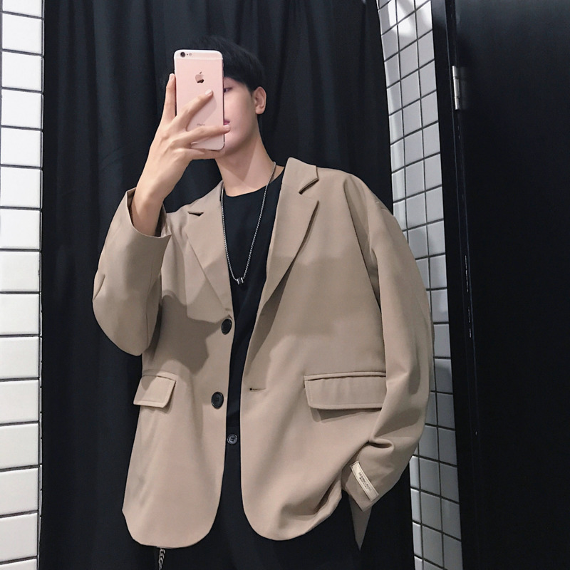 New Men Youth Japanese Version Of Harajuku Style Spring And Summer Couple Loose Casual Solid Color Small Suit Jacket -XL
New Men Youth Japanese Version Of Harajuku Style Spring And Summer Couple Loose Casual Solid Color Small Suit Jacket -XL