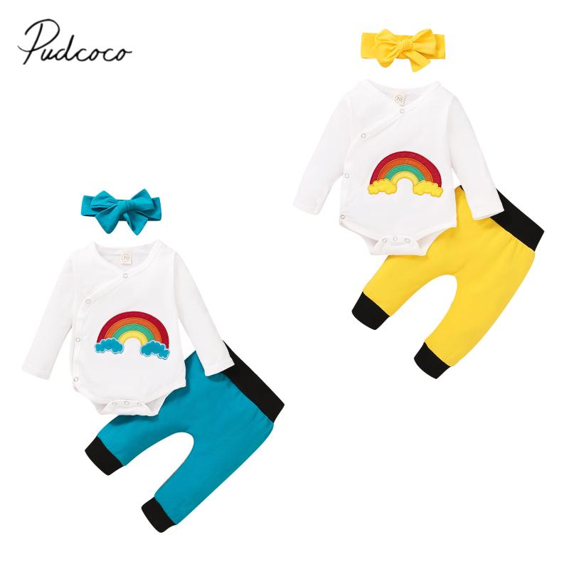 Infant Newborn Baby Girls Boys Spring Autumn 3Pcs Set Long Sleeve Embroidery Rainbow Bodysuits Pants Headband Outfits, Blue
Infant Newborn Baby Girls Boys Spring Autumn 3Pcs Set Long Sleeve Embroidery Rainbow Bodysuits Pants Headband Outfits, Blue