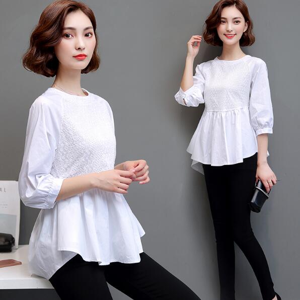 Women ruffles cotton blouses women cotton peplum tops peplum blouses 2020 short sleeve hollow out white shirts 613
Women ruffles cotton blouses women cotton peplum tops peplum blouses 2020 short sleeve hollow out white shirts 613
