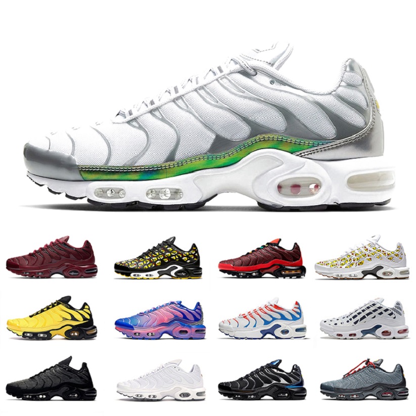 Hot Fashion White Metallic TN Plus Triple Black Photo Blue Men Running Athletic Shoes Multicolor OG Cushion outdoor Sports Sneakers 40-46
Hot Fashion White Metallic TN Plus Triple Black Photo Blue Men Running Athletic Shoes Multicolor OG Cushion outdoor Sports Sneakers 40-46