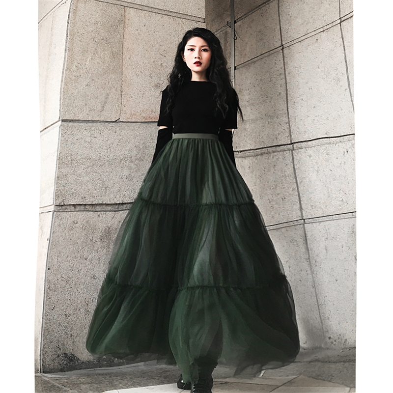 Free Shipping 2020 New Fashion Guaze Long Maxi Skirts For Women Spring Autumn Ladies Skirts -L A-line Green Elastic High Waist
Free Shipping 2020 New Fashion Guaze Long Maxi Skirts For Women Spring Autumn Ladies Skirts -L A-line Green Elastic High Waist