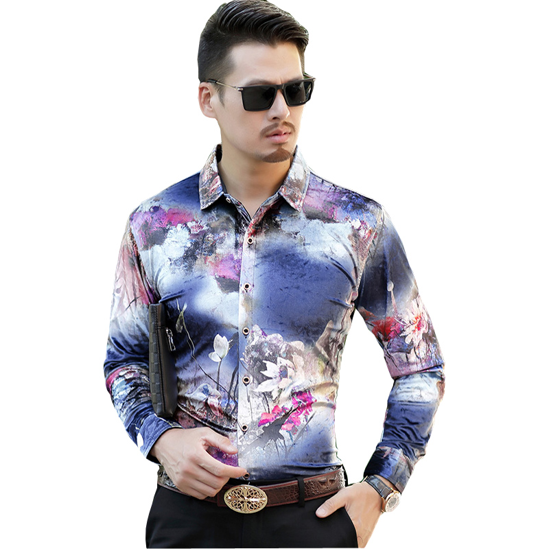 fashion 2020 Velvet new Slim Fit long-sleeved Casual Men's flowers shirt size M-3XL, 8835
fashion 2020 Velvet new Slim Fit long-sleeved Casual Men's flowers shirt size M-3XL, 8835