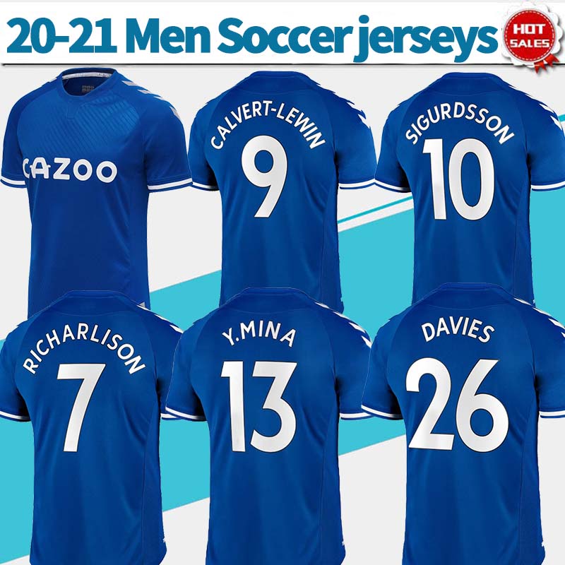 20 21 #10 SIGURDSSON soccer Jerseys home blue 2021 Men soccer shirt #7 RICHARLISON #26 DAVIES Customized Football Uniforms, Black;yellow
20 21 #10 SIGURDSSON soccer Jerseys home blue 2021 Men soccer shirt #7 RICHARLISON #26 DAVIES Customized Football Uniforms, Black;yellow