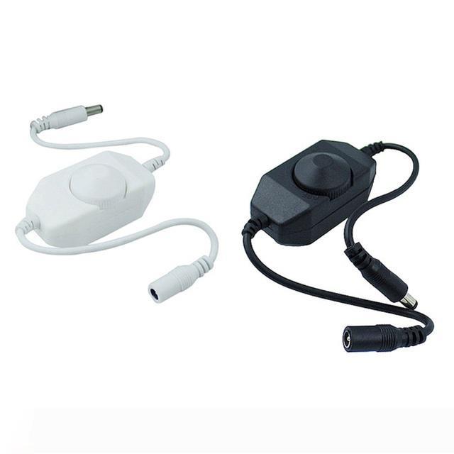 DC12V-24V led touch switch dimmer controller 12v with male and female connector for single color strip light