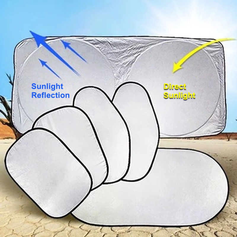 6PCS/1 Set Car Styling Front and Rear Windshield Sunshade Side Window Sun Shade Films Protector Covers For Car Auto Accessories
6PCS/1 Set Car Styling Front and Rear Windshield Sunshade Side Window Sun Shade Films Protector Covers For Car Auto Accessories