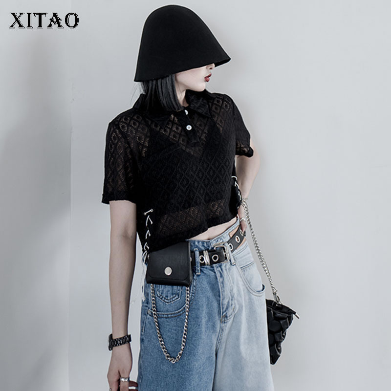 XITAO Hollow Out Strap Solid T shirt Women 2020 Summer Casual Fashion New Style Temperament All match Short Sleeve Tee ZP1879, Gray zp1879
XITAO Hollow Out Strap Solid T shirt Women 2020 Summer Casual Fashion New Style Temperament All match Short Sleeve Tee ZP1879, Gray zp1879