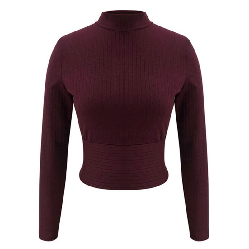 Women Long Sleeve Tie Back Sweater Turtleneck Ribbed Knit Slim Jumper Crop Top D0LF, White
Women Long Sleeve Tie Back Sweater Turtleneck Ribbed Knit Slim Jumper Crop Top D0LF, White
