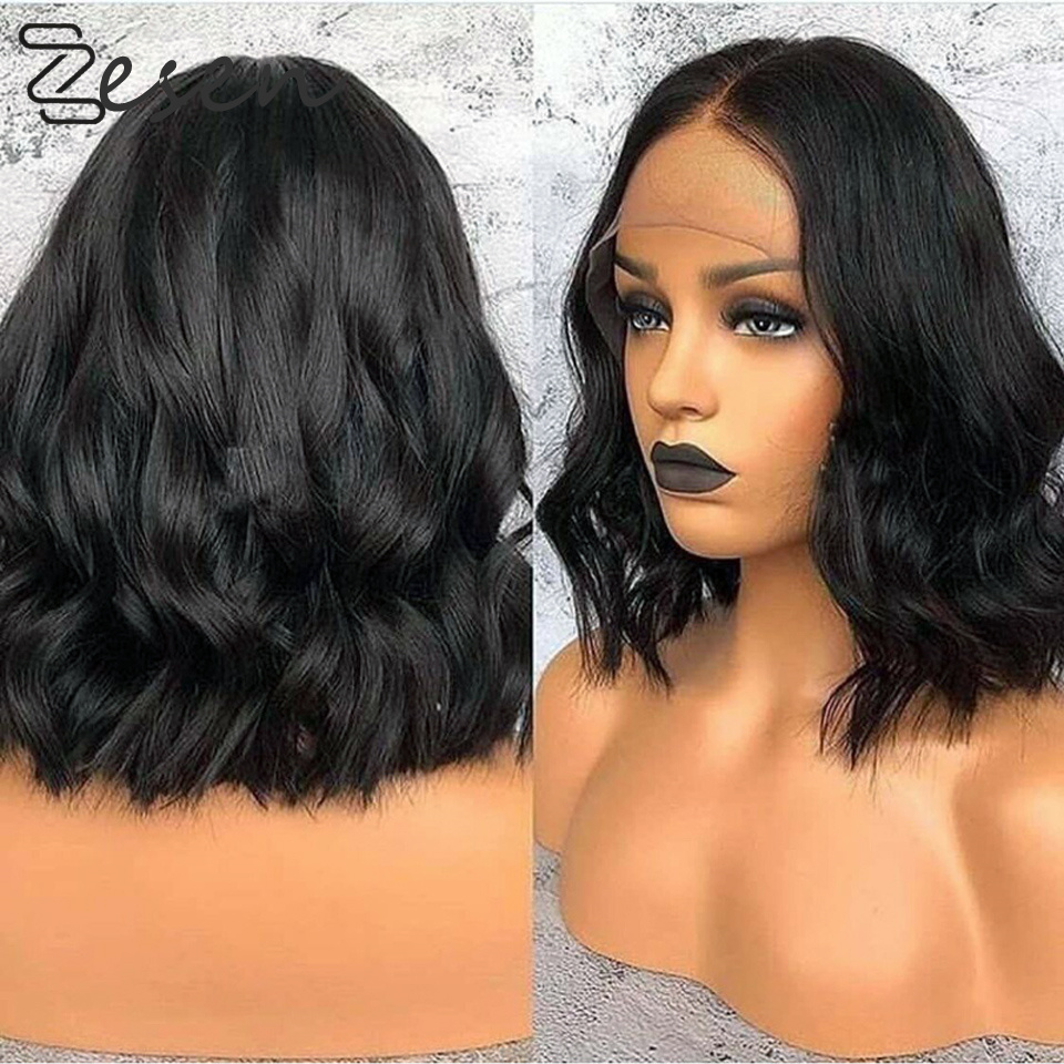 Zesen Synthetic Short Wigs For Women Black Wave 13*4 Lace Front Hair Wig Cosplay Wigs Heat Resistant Synthetic Hair
Zesen Synthetic Short Wigs For Women Black Wave 13*4 Lace Front Hair Wig Cosplay Wigs Heat Resistant Synthetic Hair