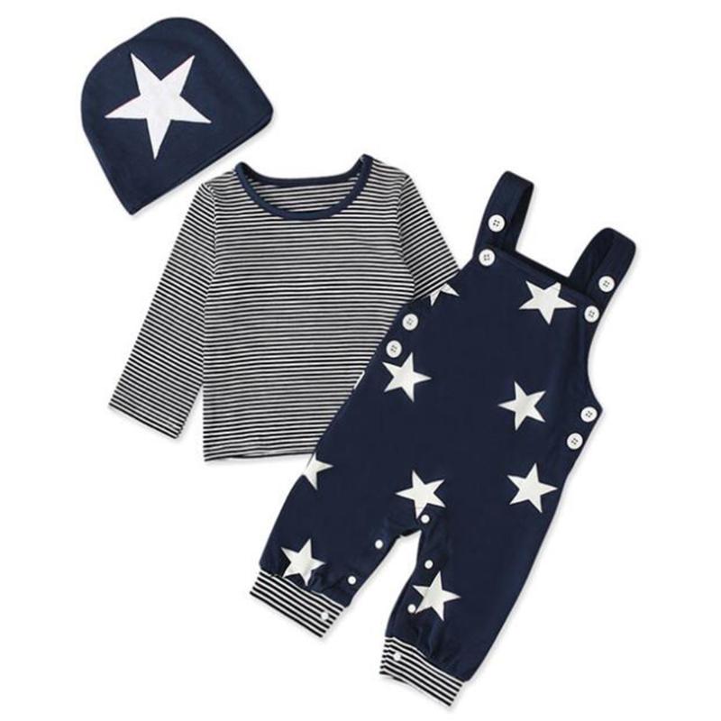 Halilo Baby Boy Clothes Set Striped Long Sleeve Shirts Star Print Pants Hats 3 Pieces Infant Clothing Fashion Baby Boy Outfits, Blue
Halilo Baby Boy Clothes Set Striped Long Sleeve Shirts Star Print Pants Hats 3 Pieces Infant Clothing Fashion Baby Boy Outfits, Blue