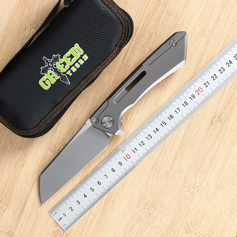 Green thorn SNECX BUSTER folding knife M390 blade TC4 titanium outdoor camping utility fruit knife EDC tool
Green thorn SNECX BUSTER folding knife M390 blade TC4 titanium outdoor camping utility fruit knife EDC tool
