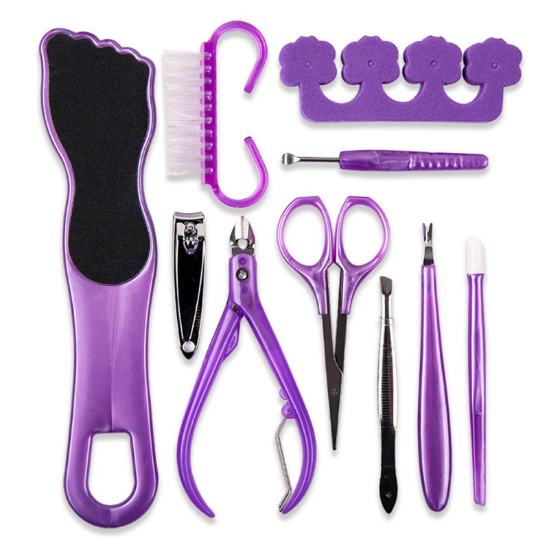 10pcs Manicure Tools Set Foot Nail File Nail Clipper Toe Splitter Horn Brush Dead Skin Pliers Eyebrow Tweezer Scissors Kit
10pcs Manicure Tools Set Foot Nail File Nail Clipper Toe Splitter Horn Brush Dead Skin Pliers Eyebrow Tweezer Scissors Kit