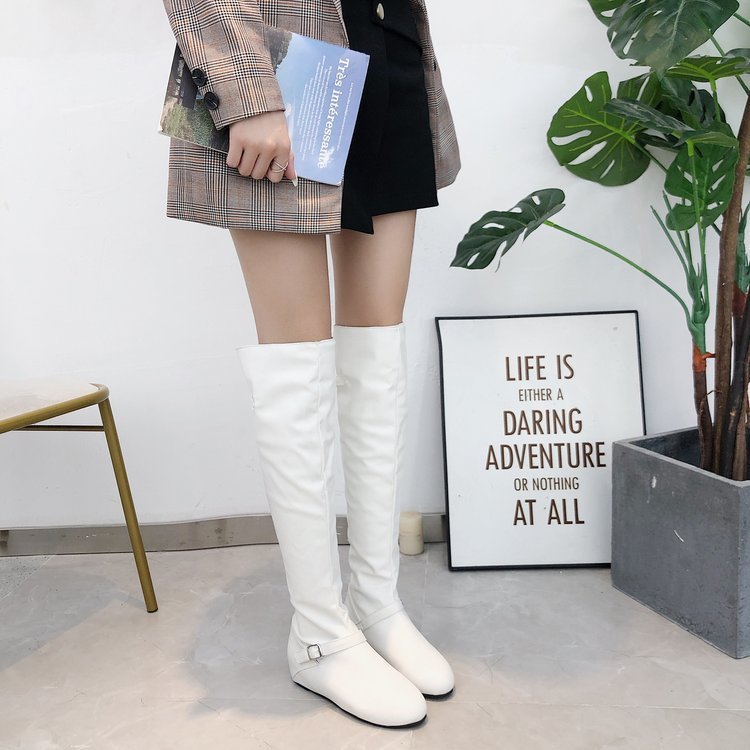 special for large size boots 2020 new autumn / winter slope with increased heel length and over knee chivalrous boots, Black
special for large size boots 2020 new autumn / winter slope with increased heel length and over knee chivalrous boots, Black
