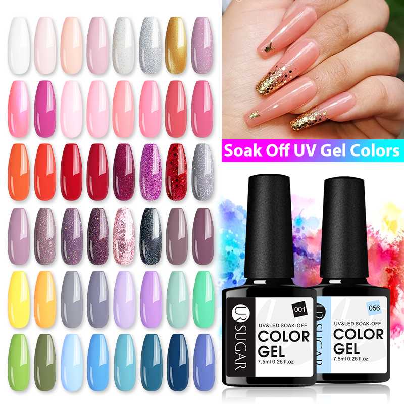 UR SUGAR 7.5ML UV Gel Varnish Nail Polish Set For Manicures Semi Permanent Hybrid Nails Art Off Primer White Gel Nail Polish, Glitter48
UR SUGAR 7.5ML UV Gel Varnish Nail Polish Set For Manicures Semi Permanent Hybrid Nails Art Off Primer White Gel Nail Polish, Glitter48