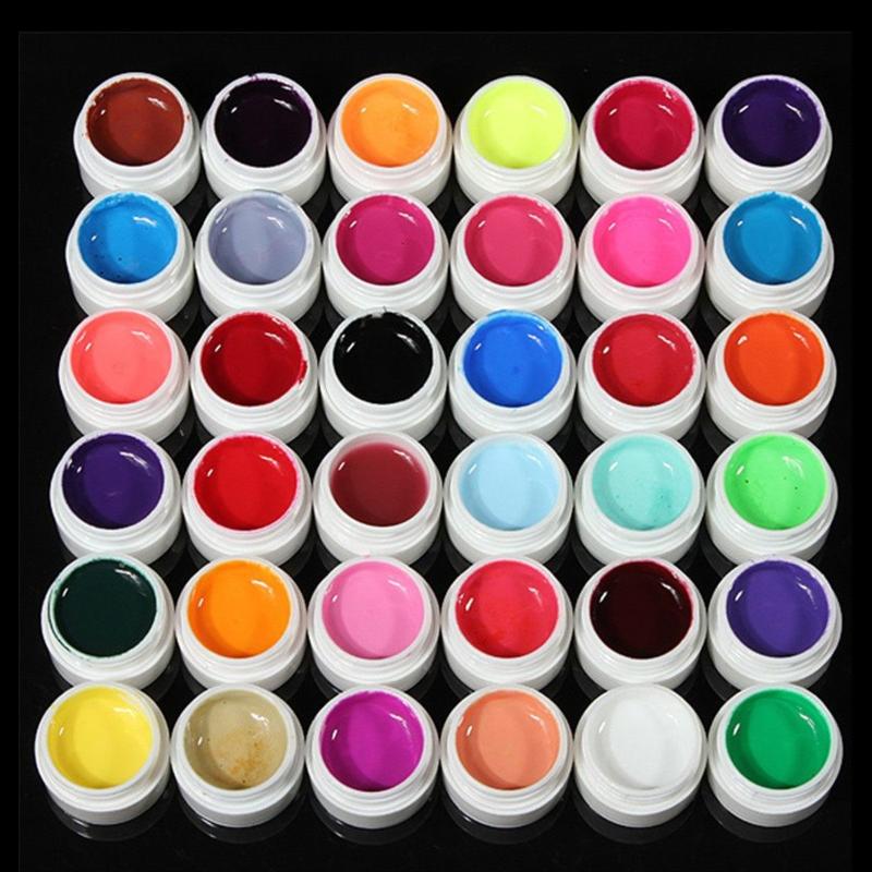 Professional 36Colors Pure Color UV Gel For Nail Extension Nail Art Decor Long Lasting Builder Manicure Tool (Random 36 colors, As pic
Professional 36Colors Pure Color UV Gel For Nail Extension Nail Art Decor Long Lasting Builder Manicure Tool (Random 36 colors, As pic
