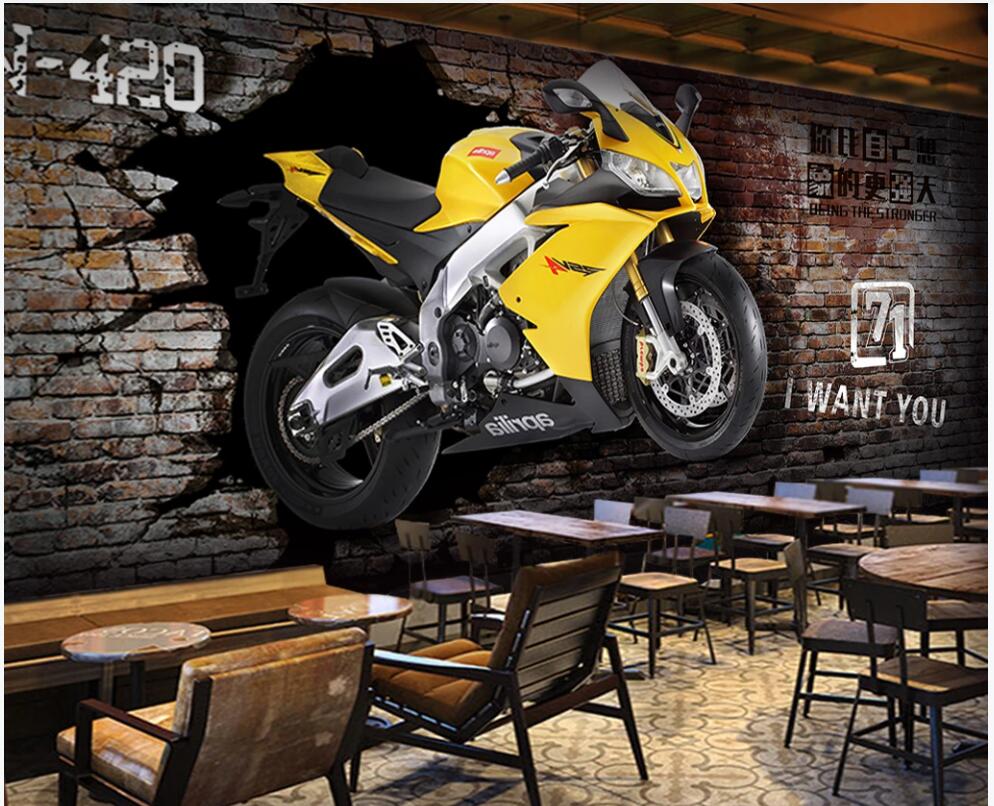 3d wallpaper custom photo mural Industrial motorcycle break wall bar coffee shop home decor 3d wall murals wallpaper for living room, Non-woven wallpaper
3d wallpaper custom photo mural Industrial motorcycle break wall bar coffee shop home decor 3d wall murals wallpaper for living room, Non-woven wallpaper