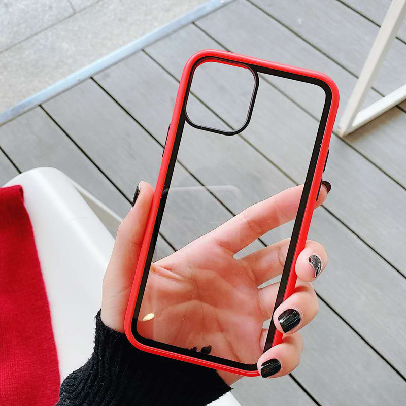 For iPhone 11 Pro Max/11 PRO/11 Seven Rainbow Skin Feeling TPU + PC Protective Case Transparent Shell, Red+black
For iPhone 11 Pro Max/11 PRO/11 Seven Rainbow Skin Feeling TPU + PC Protective Case Transparent Shell, Red+black