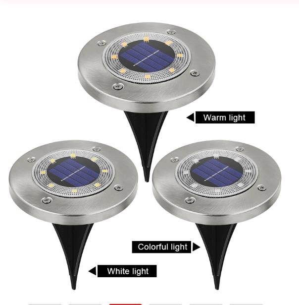 8 LED Outdoor Solar Garden Lights Waterproof In-Ground Light Solar Lamp Lighting for Pathway Yard Deck White/Warm White/RGB
8 LED Outdoor Solar Garden Lights Waterproof In-Ground Light Solar Lamp Lighting for Pathway Yard Deck White/Warm White/RGB