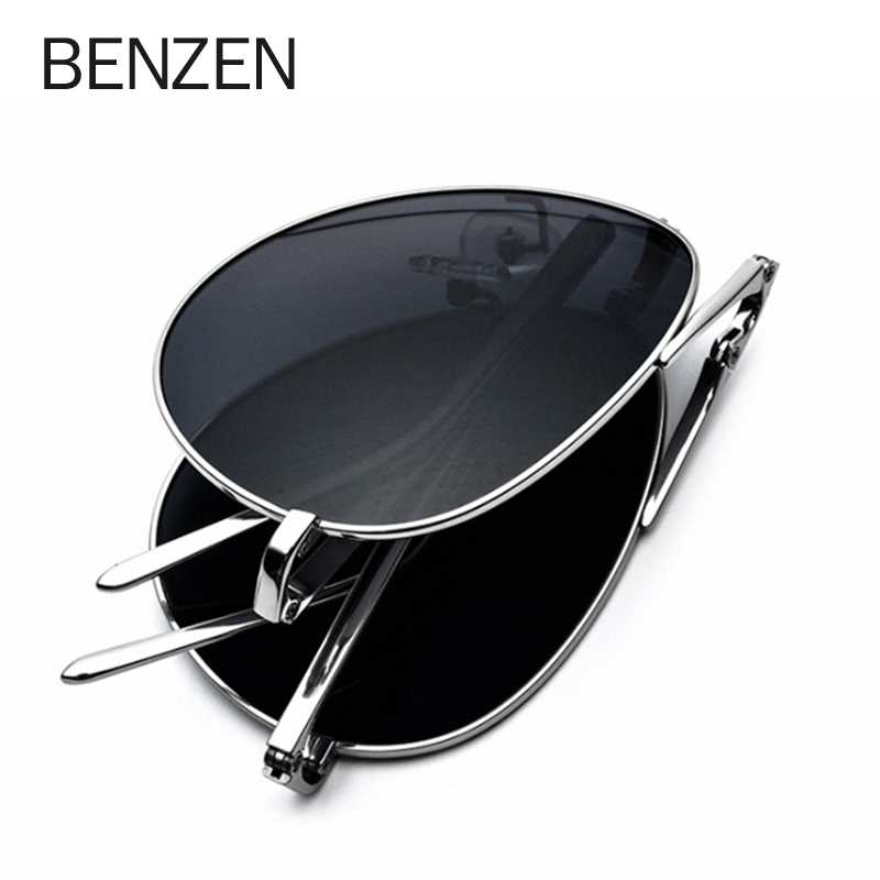 BENZEN Quality Pure Titanium Folding Sunglasses Men Polarized Sun Glasses For Driving Classic Pilot Women Oculos Gafas 9362
BENZEN Quality Pure Titanium Folding Sunglasses Men Polarized Sun Glasses For Driving Classic Pilot Women Oculos Gafas 9362