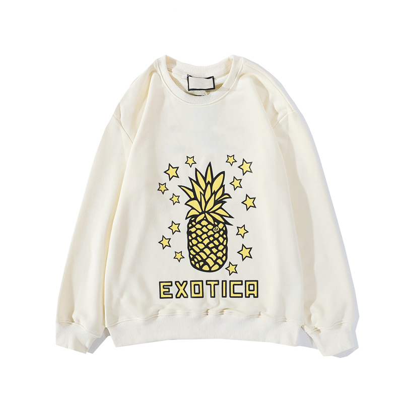 Pineapple Print Sweatshirt for Men Women Italy Style Casual Fashion Letter Print Hoodis Pullover 20FW Sweatshirt Asian Size M-2XL, Beige
Pineapple Print Sweatshirt for Men Women Italy Style Casual Fashion Letter Print Hoodis Pullover 20FW Sweatshirt Asian Size M-2XL, Beige