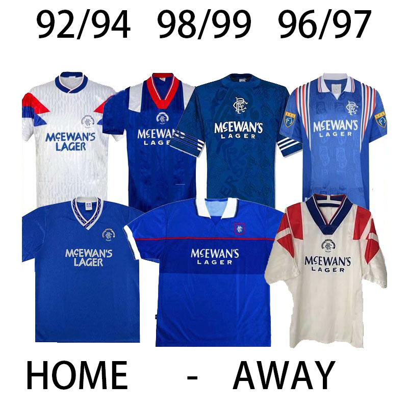 92/94 Glasgow Rangers Retro soccer jerseys 96/97 /98 99/01 #8 GASCOIGNE #11 LAUDRUP #9 MCCOIST Soccer Shirts#3 ALBERTZ Awayfootball Uniforms, Black
92/94 Glasgow Rangers Retro soccer jerseys 96/97 /98 99/01 #8 GASCOIGNE #11 LAUDRUP #9 MCCOIST Soccer Shirts#3 ALBERTZ Awayfootball Uniforms, Black