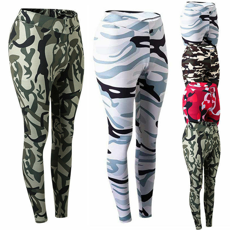 Women Sports Pants High Waist Yoga Fitness Leggings Run Gym Quick-drying Camouflage Trouser H7JP, Blue
Women Sports Pants High Waist Yoga Fitness Leggings Run Gym Quick-drying Camouflage Trouser H7JP, Blue