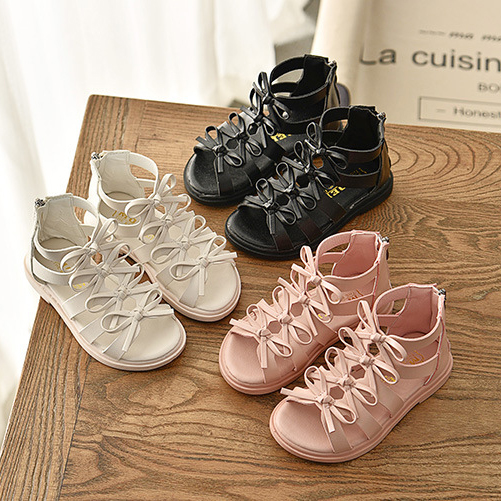 Girls Designer Sandals Summer New Arrival Roman Shoes Girl Children Princess Shoes with Bow Fashion Solid Color Baby Sandals, Black
Girls Designer Sandals Summer New Arrival Roman Shoes Girl Children Princess Shoes with Bow Fashion Solid Color Baby Sandals, Black