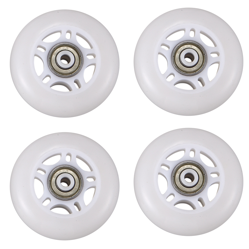 4 Pack Inline Skate Wheels Beginner's Roller Blades Replacement Wheel with Bearings 70mm White, Multi
4 Pack Inline Skate Wheels Beginner's Roller Blades Replacement Wheel with Bearings 70mm White, Multi