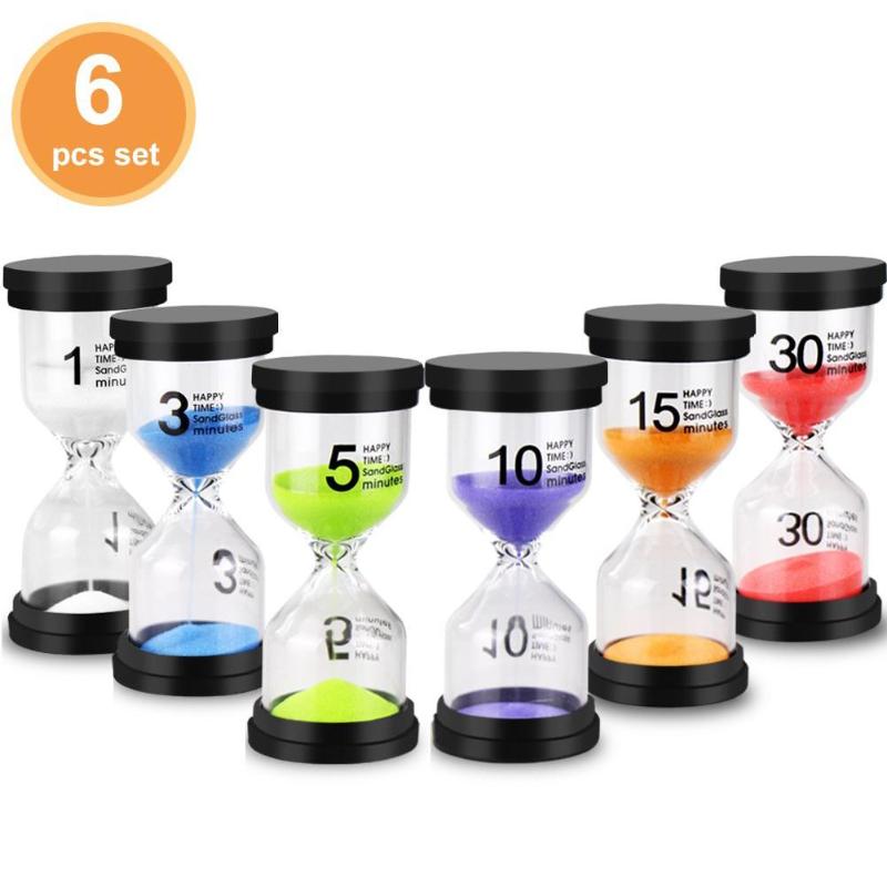 6 Pcs/Set 1/3/5/10/15/30min Sand Clock Sandglass Hourglass Timer School Kids Game Decor Children's toothbrush hourglass timer
6 Pcs/Set 1/3/5/10/15/30min Sand Clock Sandglass Hourglass Timer School Kids Game Decor Children's toothbrush hourglass timer