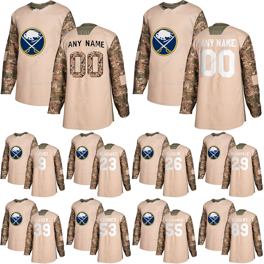 Buffalo Sabres Camo Veterans Day Practice jerseys 9 Jack Eichel 26 Dahlin 53 Skinner 55 Ristolainen custom any number any name hockey jersey, Black;red
Buffalo Sabres Camo Veterans Day Practice jerseys 9 Jack Eichel 26 Dahlin 53 Skinner 55 Ristolainen custom any number any name hockey jersey, Black;red