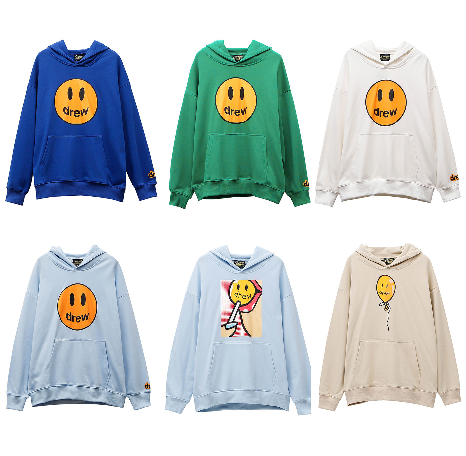 2020 Top Qaulity Mens and Womens Hoodies Drew House Smile Printing Long Sleeve Hoodie Style Winter Hoodies Asian Size M-XXL
2020 Top Qaulity Mens and Womens Hoodies Drew House Smile Printing Long Sleeve Hoodie Style Winter Hoodies Asian Size M-XXL
