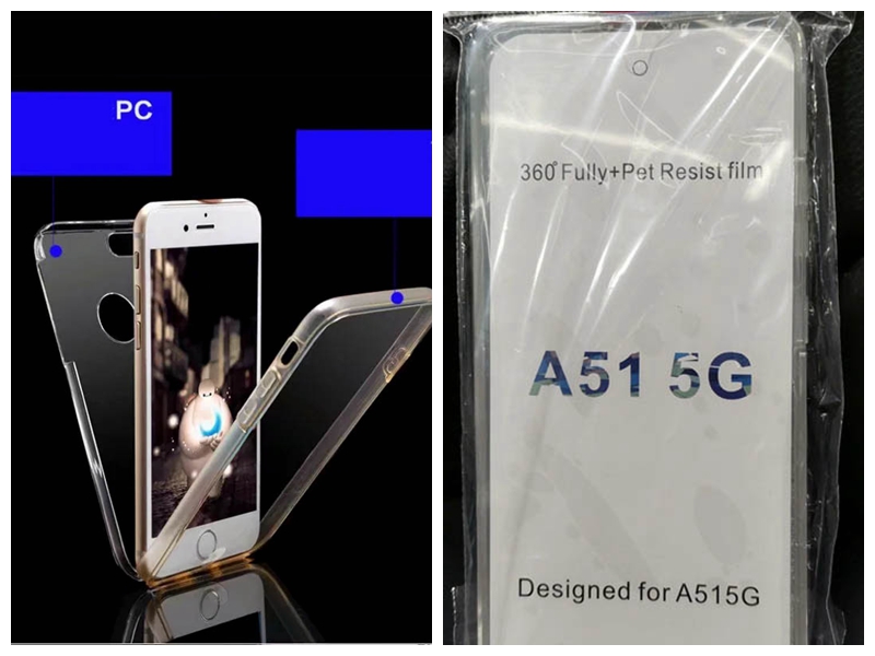 Double-sided Case For Samsung Galaxy A71 5G A51 A11 A21S A41 M31 A31 M30S A01 Crystal 360 Degree Full Body Coverage Hard PC+TPU 2 in 1 Cover, Transparent
Double-sided Case For Samsung Galaxy A71 5G A51 A11 A21S A41 M31 A31 M30S A01 Crystal 360 Degree Full Body Coverage Hard PC+TPU 2 in 1 Cover, Transparent