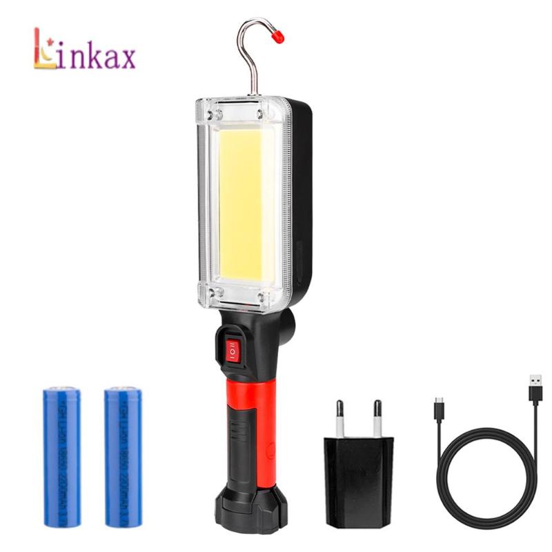 Portable LED COB Lantern 2*18650 Powered Torch Magnetic Work Lighting Linternas for Camping Night Fishing Lamp
Portable LED COB Lantern 2*18650 Powered Torch Magnetic Work Lighting Linternas for Camping Night Fishing Lamp