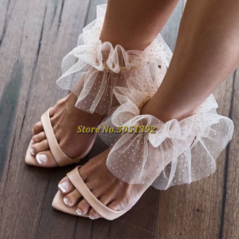Bridal Shoes Shimmy Anklets Grace Loves Lace Wedding Shoes Open Toe Cut Out Thin High Heel Nude Color Ankle Tie Sandals, Khaki
Bridal Shoes Shimmy Anklets Grace Loves Lace Wedding Shoes Open Toe Cut Out Thin High Heel Nude Color Ankle Tie Sandals, Khaki