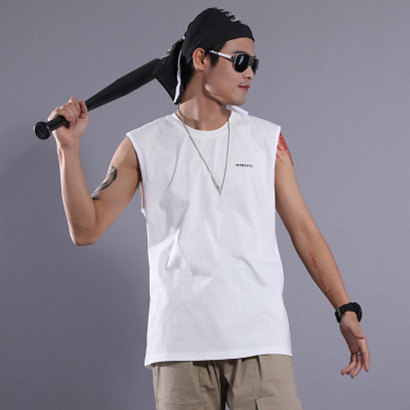 Men's Cotton Vest Tank Tops Male Summer Comfortable Loose One-Neck Shoulders Sleeveless White Casual Vest
Men's Cotton Vest Tank Tops Male Summer Comfortable Loose One-Neck Shoulders Sleeveless White Casual Vest
