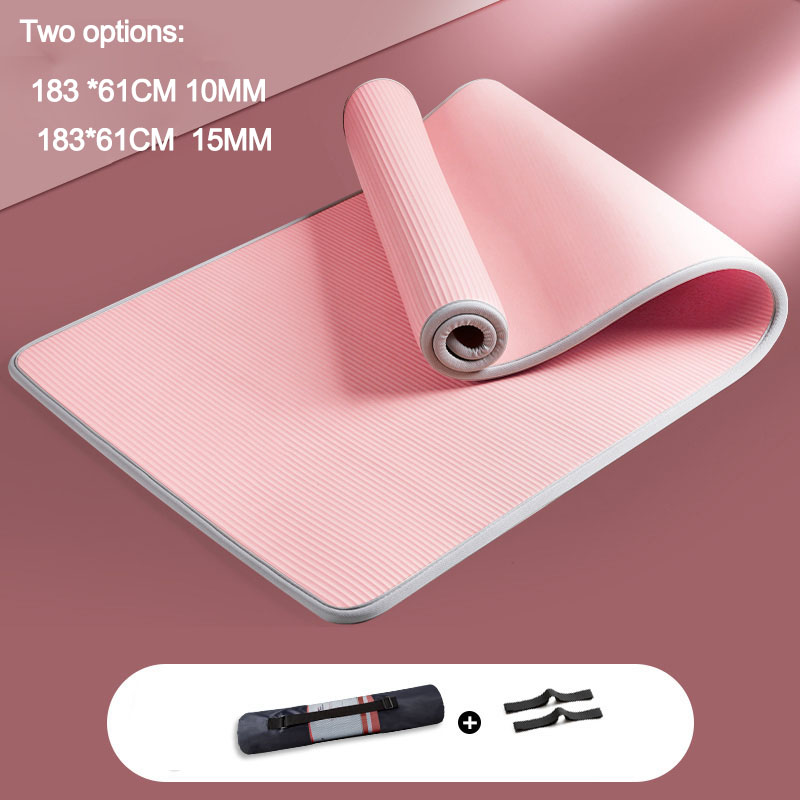 10MM 15MM Yoga Mat NRB Non-slip Mats For Fitness Thicken Pilates Gym Exercise Pads Carpet Mat with Bandages Yoga Pad XA146++A, Red
10MM 15MM Yoga Mat NRB Non-slip Mats For Fitness Thicken Pilates Gym Exercise Pads Carpet Mat with Bandages Yoga Pad XA146++A, Red