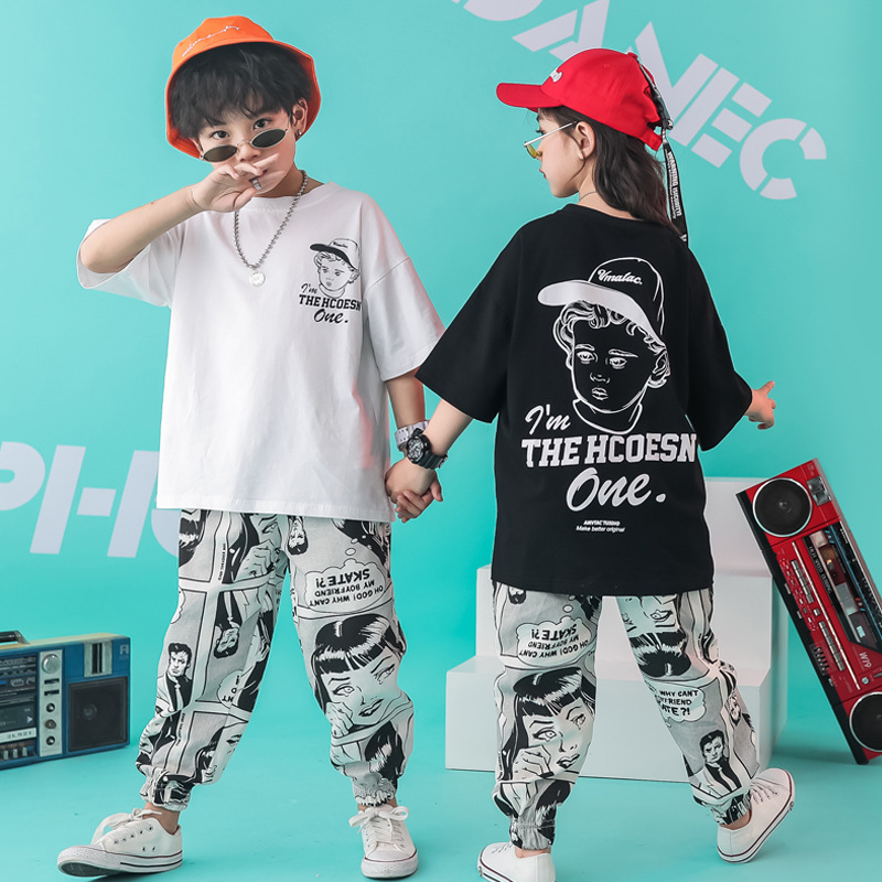 Children Hip Hop Dance Costume Summer Loosed T Shirt Tops Print Hiphop Pants Girls Boys Jazz Dance Clothing Ballroom Stage Wear, White t shirt
Children Hip Hop Dance Costume Summer Loosed T Shirt Tops Print Hiphop Pants Girls Boys Jazz Dance Clothing Ballroom Stage Wear, White t shirt