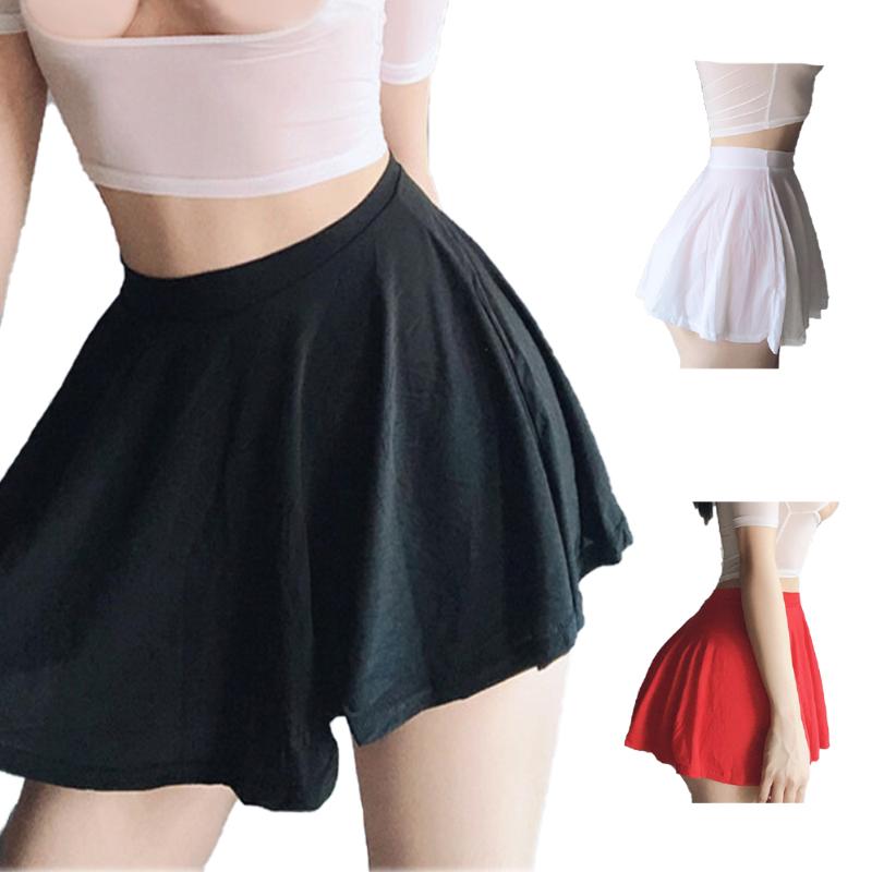 Sexy skirt Solid color Ice silk Lotus leaf pendulum Transparent Nightclub Party mini skirts womens korean, Black
Sexy skirt Solid color Ice silk Lotus leaf pendulum Transparent Nightclub Party mini skirts womens korean, Black