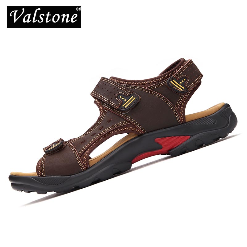 Valstone 2020 Men's Sandals Summer Genuine Leather Men's Shoes Breathable Lightweight Male Slippers Beach Footwear, Dark brown
Valstone 2020 Men's Sandals Summer Genuine Leather Men's Shoes Breathable Lightweight Male Slippers Beach Footwear, Dark brown