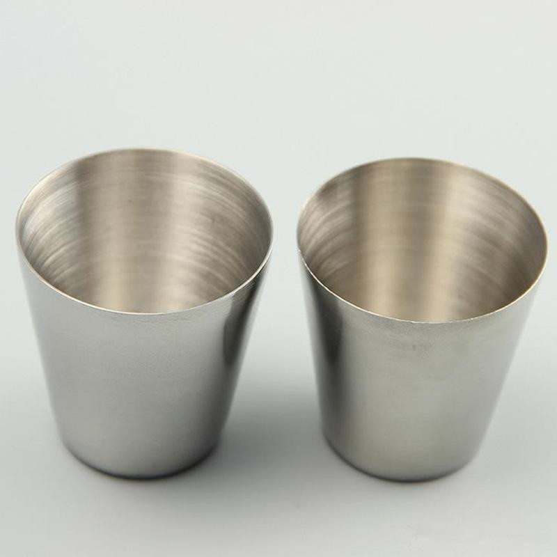 30ml Drinking Glass Stainless Steel Shot cups Wine Beer Whiskey Mugs Outdoor Travel Cup water bottle
30ml Drinking Glass Stainless Steel Shot cups Wine Beer Whiskey Mugs Outdoor Travel Cup water bottle