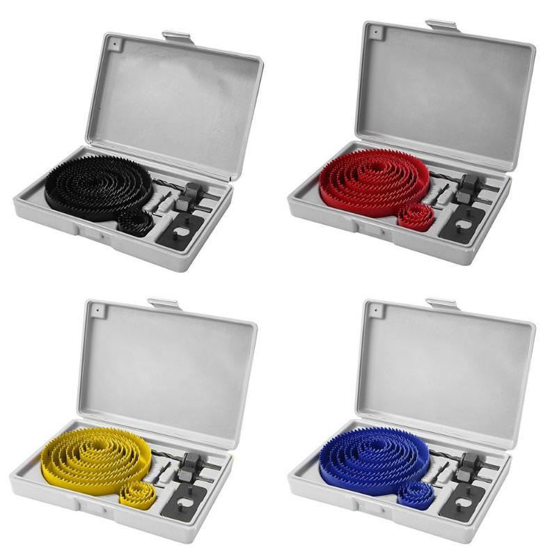 13pcs Wood Hole Saw Kit Drill Bit Gypsum Board Hole Drilling Tool Opening Disk Multifunctional Glass Ceramic Drilling Tool
13pcs Wood Hole Saw Kit Drill Bit Gypsum Board Hole Drilling Tool Opening Disk Multifunctional Glass Ceramic Drilling Tool