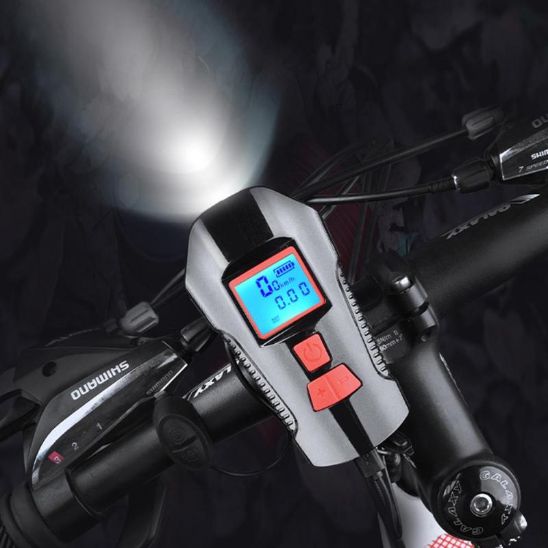 Waterproof Bicycle Light USB Charging Bike Front Light Handlebar Cycling Head Horn Speed Meter LCD Screen
Waterproof Bicycle Light USB Charging Bike Front Light Handlebar Cycling Head Horn Speed Meter LCD Screen
