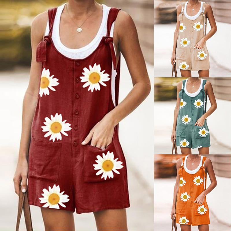 Summer Women Sleeveless Overalls Jumpsuit Romper 2020 Casual Retro Daisy Ladies Short Pants Floral Wide Leg Pants One-Pieces, Yellow
Summer Women Sleeveless Overalls Jumpsuit Romper 2020 Casual Retro Daisy Ladies Short Pants Floral Wide Leg Pants One-Pieces, Yellow