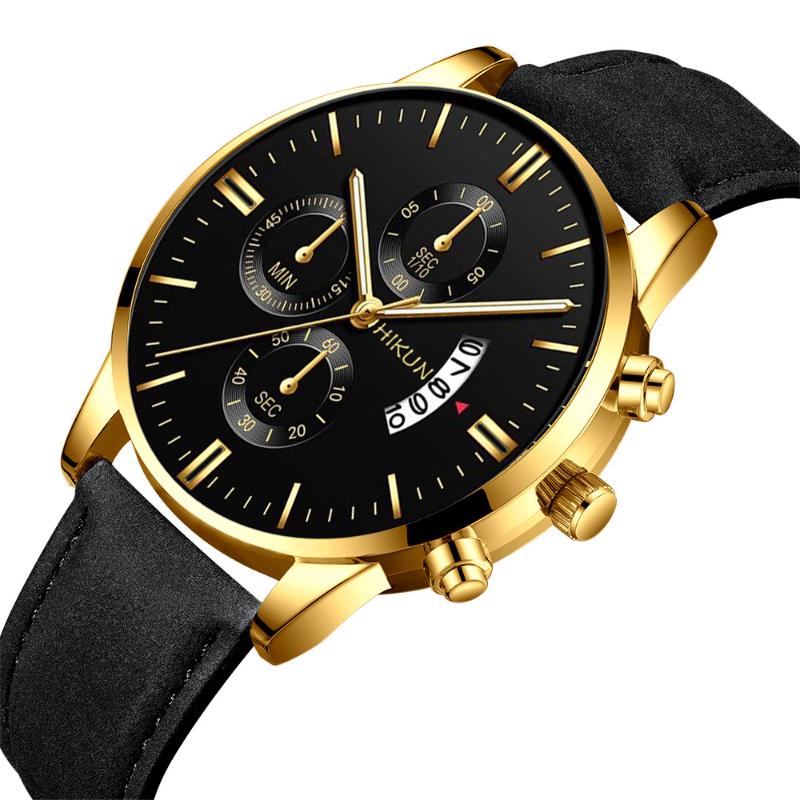 Men Fashion Sport Stainless Steel Case Leather Band Quartz Analog Wrist Watch Men Watches Wristwatches Kol Saati Reloj Hombre, Item 11
Men Fashion Sport Stainless Steel Case Leather Band Quartz Analog Wrist Watch Men Watches Wristwatches Kol Saati Reloj Hombre, Item 11