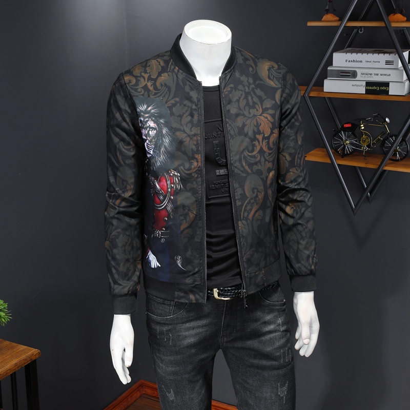 Autumn ruffian men's top trend printing camouflage jacket large size domineering trend youth handsome stand collar baseball uniform, Dark gray
Autumn ruffian men's top trend printing camouflage jacket large size domineering trend youth handsome stand collar baseball uniform, Dark gray