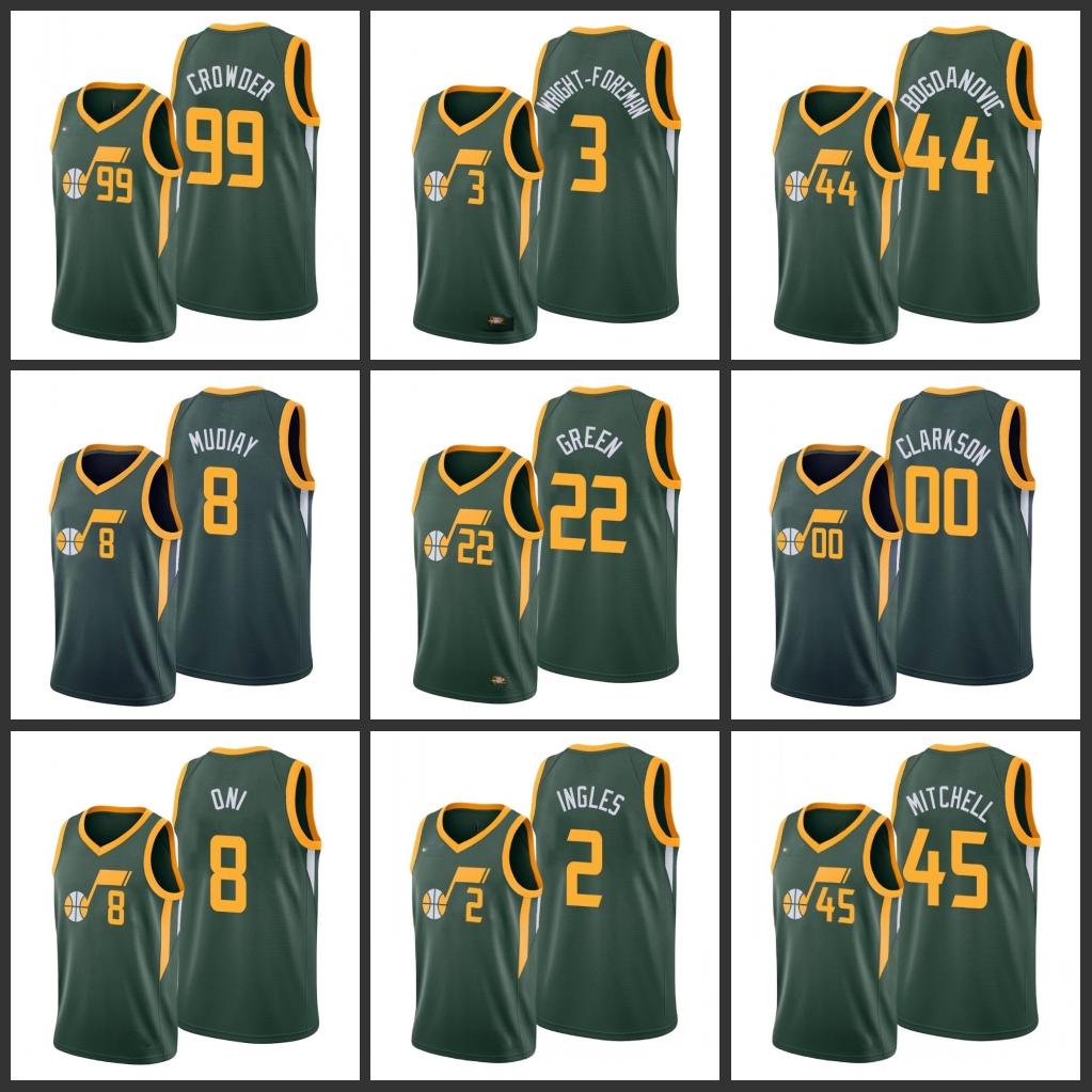 Utah Jazz Jae Crowder Jarrell Brantley Justin Wright-Foreman Bojan Bogdanovic Miye Oni Jeff Green Men 2019-20 Hardwood Jersey, Black
Utah Jazz Jae Crowder Jarrell Brantley Justin Wright-Foreman Bojan Bogdanovic Miye Oni Jeff Green Men 2019-20 Hardwood Jersey, Black