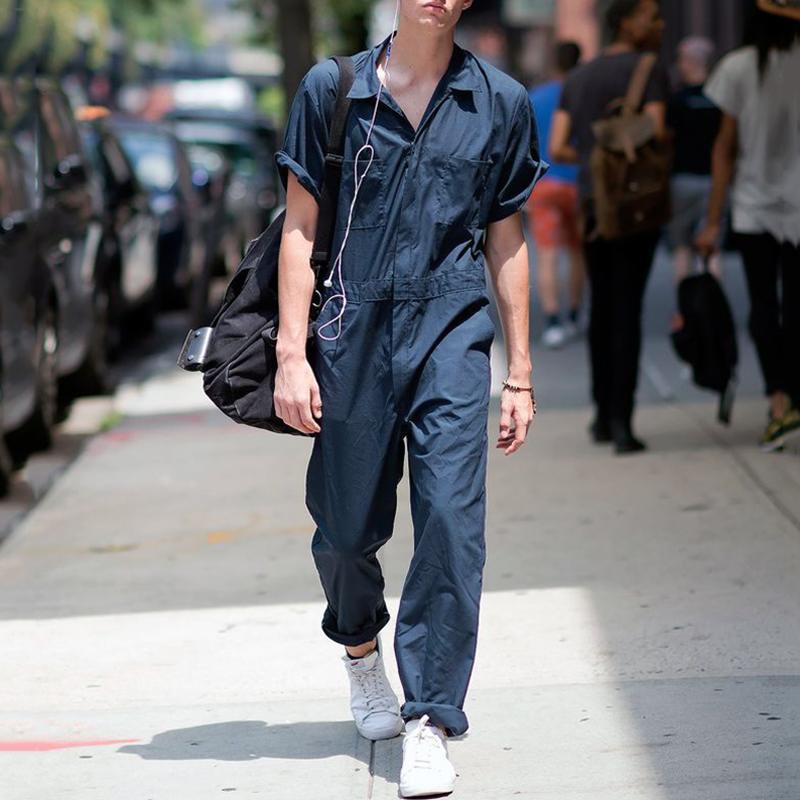 Mens Tracksuit Casual Men Jumpsuits Solid Loose Safari Style Men Suit Short Sleeve Long Pants Male Pockets Outwear Zipper Style, Black
Mens Tracksuit Casual Men Jumpsuits Solid Loose Safari Style Men Suit Short Sleeve Long Pants Male Pockets Outwear Zipper Style, Black