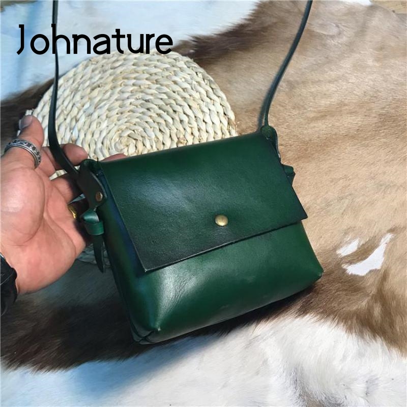 Johnature Genuine Leather Ladies Mini Bags 2020 New Handmade Cowhide Vintage Small Bag Simple Solid Color Shoulder Messenger Bag, Black
Johnature Genuine Leather Ladies Mini Bags 2020 New Handmade Cowhide Vintage Small Bag Simple Solid Color Shoulder Messenger Bag, Black