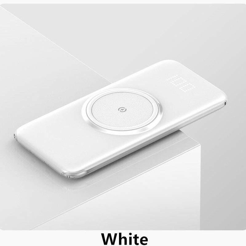 1000020000mAh Qi Wireless Charger Power Bank External Battery Wireless Charging Powerbank For iPhone11 X Samsung huawei Xiaomi Wi2