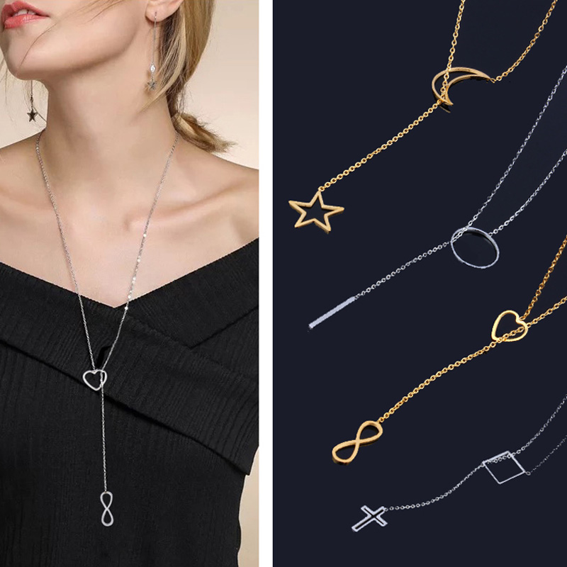Long necklace and pendant female neckless stainless steel chain necklace female collar fashion jewelry cross
Long necklace and pendant female neckless stainless steel chain necklace female collar fashion jewelry cross